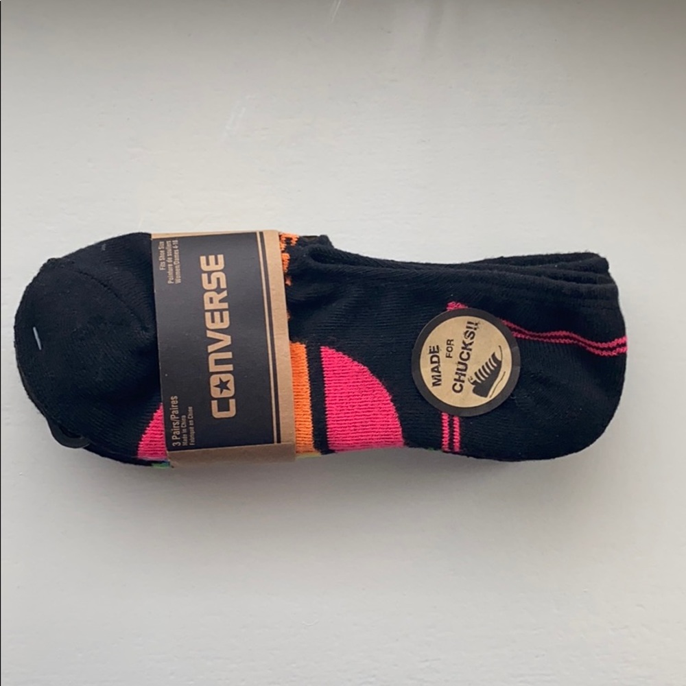 3 pairs of converse socks